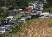 Jalan Jambi-palembang macet parah polda jambi imbau pemudik lewat alternatif