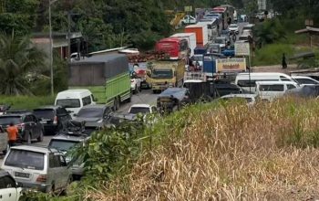 Jalan Jambi-palembang macet parah polda jambi imbau pemudik lewat alternatif